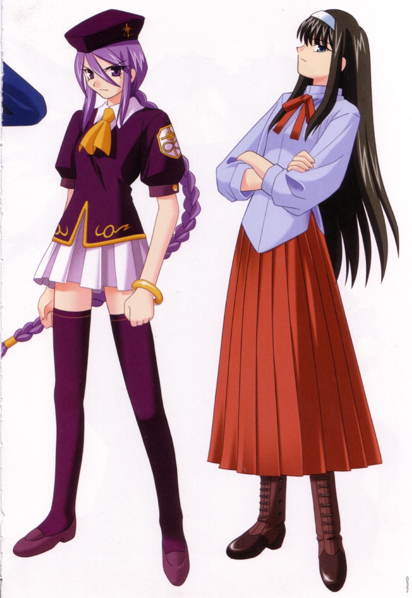 tohno akiha, sion eltnam, and sion eltnam atlasia (tsukihime and 1 more) drawn by takeuchi_takashi