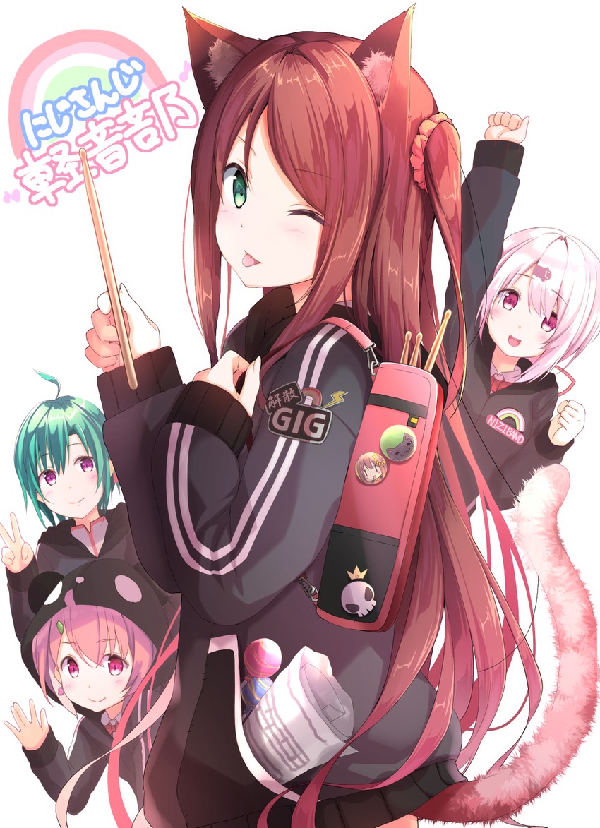 shiina yuika, sasaki saku, ryuushen, and akabane youko (nijisanji) drawn by na53