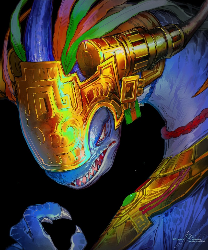 zoraal ja (final fantasy and 1 more) drawn by magushi