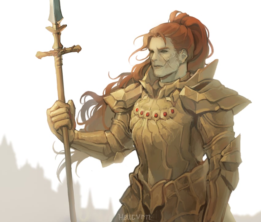 dragon slayer ornstein (dark souls and 1 more) drawn by ornsteinbekasi