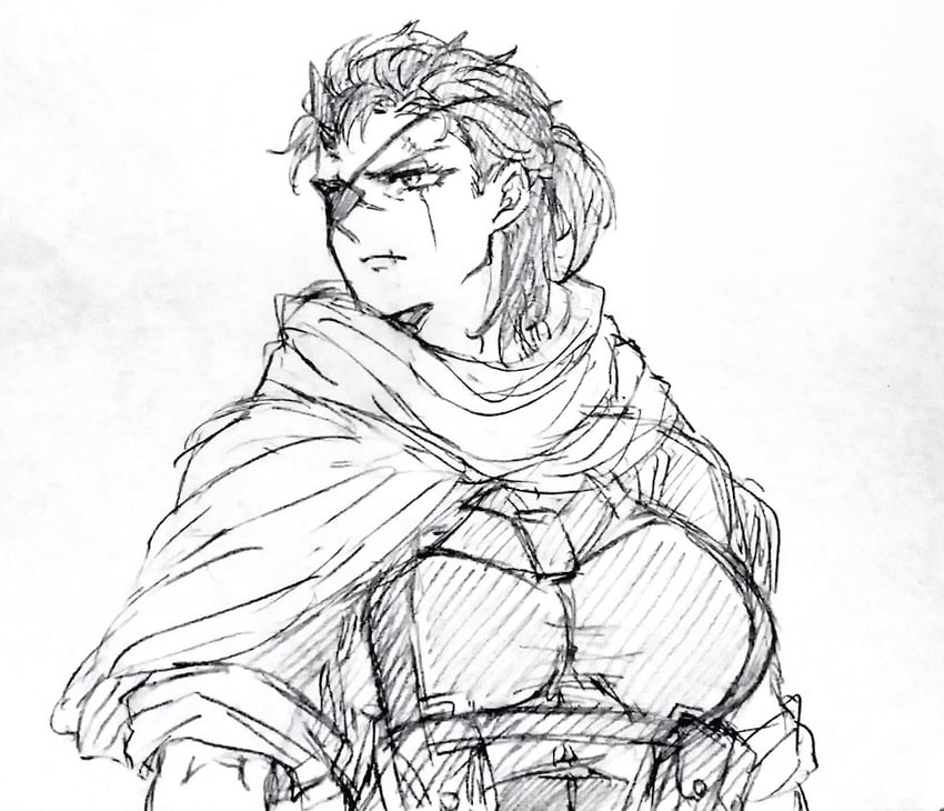 big boss and venom snake (metal gear and 2 more) drawn by osoma_(kasuzame_pao)