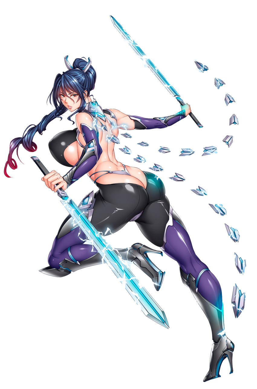uehara rin (taimanin and 2 more) drawn by fei_(maidoll)