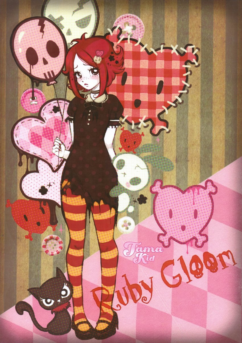 ruby gloom and doom kitty (ruby gloom) drawn by tamakid
