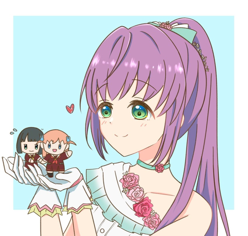 hinoshita kaho, otomune kozue, and momose ginko (love live! and 1 more) drawn by kai_(kkaaii0427)