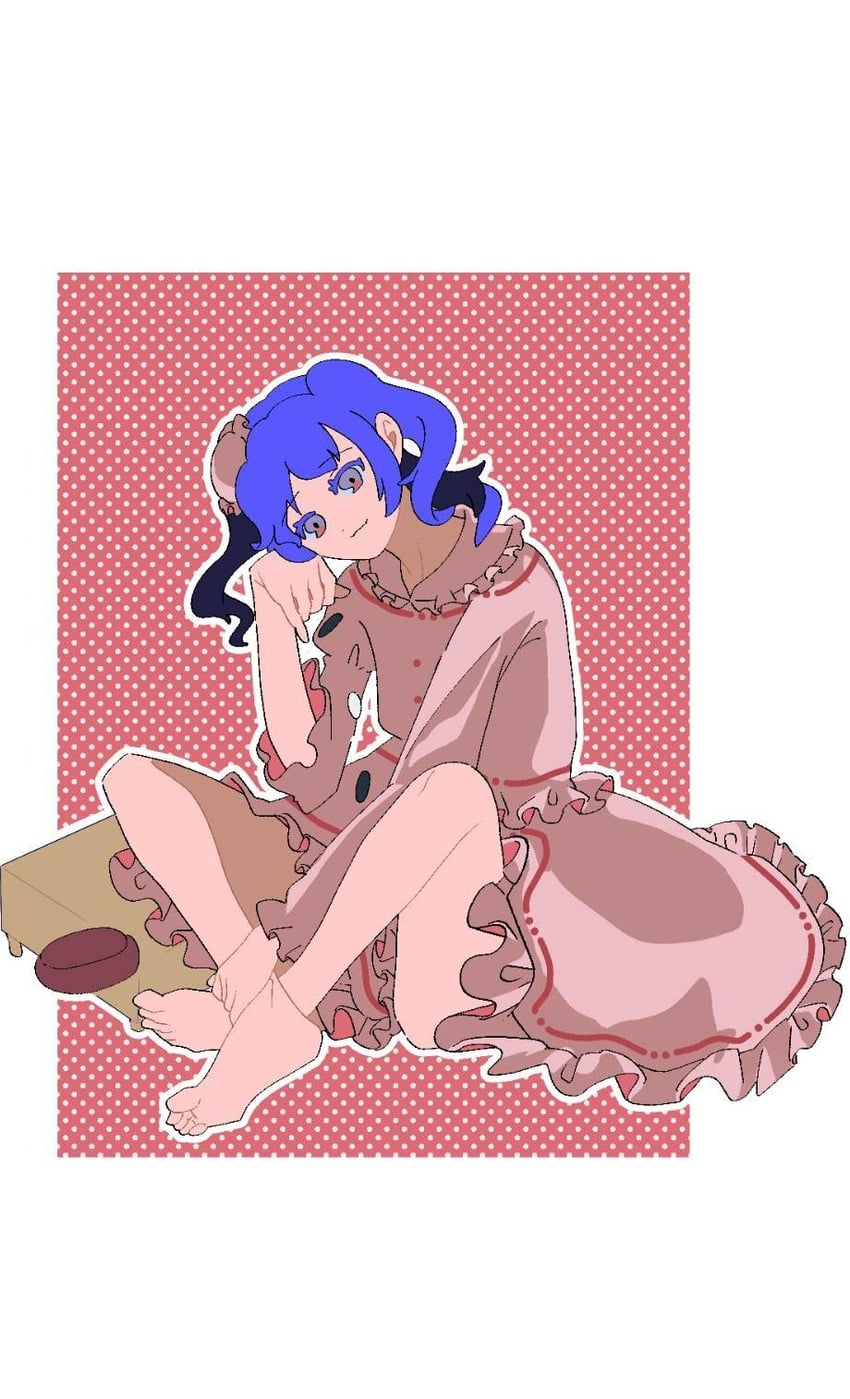 purple-haired oekaki girl (touhou and 1 more) drawn by shizuku_hky