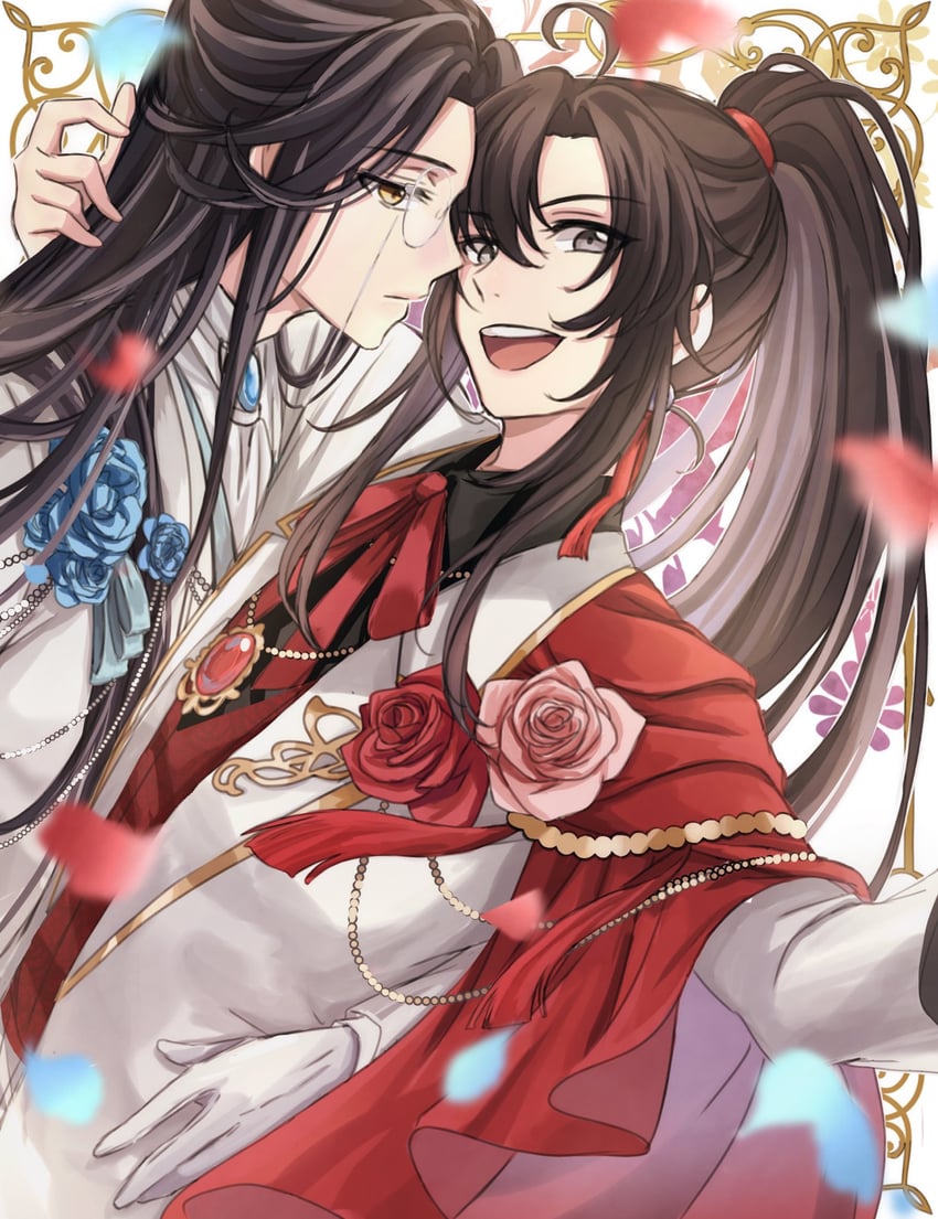 wei wuxian and lan wangji (modao zushi) drawn by semiusa1010