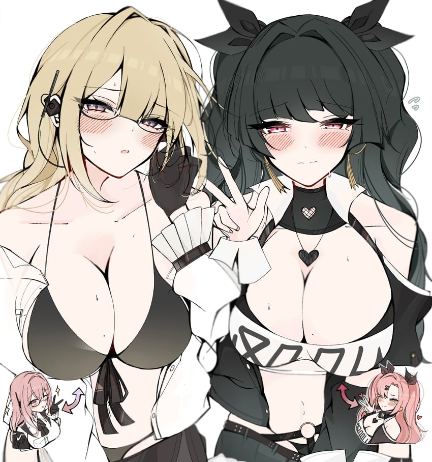 nicole demara, tsukishiro yanagi, evelyn chevalier, and astra yao (zenless zone zero) drawn by hayato_hoshi604