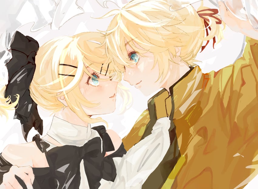 kagamine rin, kagamine len, riliane lucifen d'autriche, and allen avadonia (vocaloid and 4 more) drawn by nitijoy2