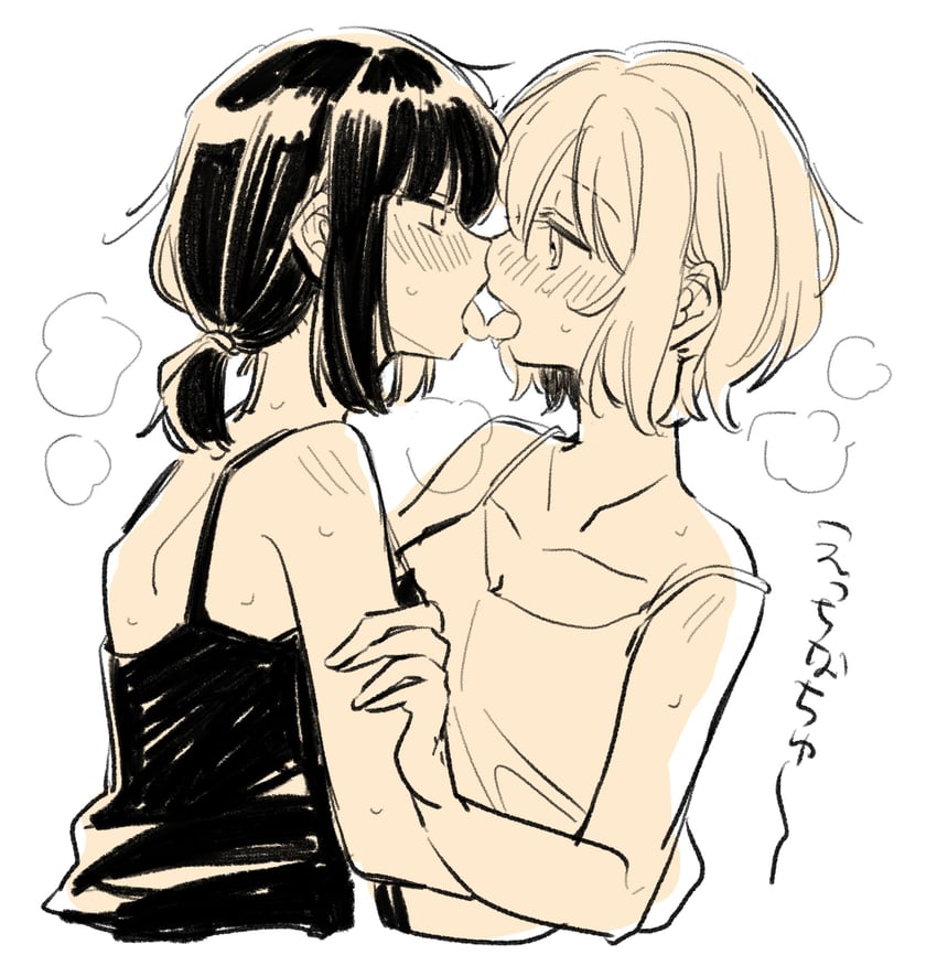 mitake ran and aoba moca (bang dream!) drawn by zawameki