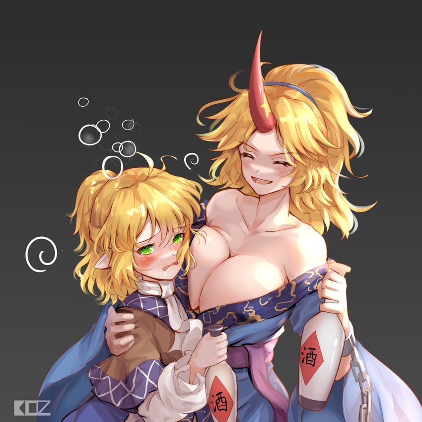mizuhashi parsee and hoshiguma yuugi (touhou) drawn by edz_drawz