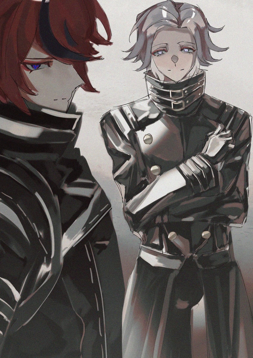 aotsuki eito and sumino takumi (nier and 2 more) drawn by myriverflows