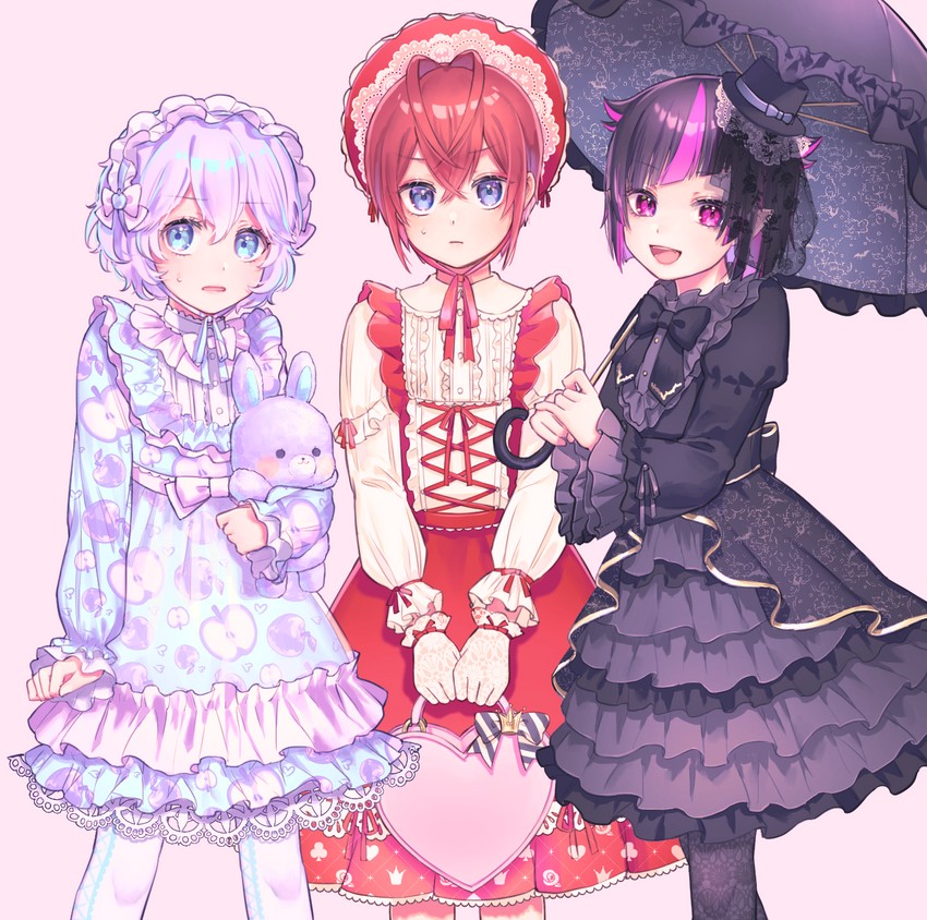 lilia vanrouge, riddle rosehearts, and epel felmier (twisted wonderland) drawn by kawai_irori