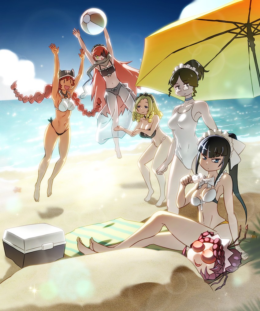 entoma vasilissa zeta, narberal gamma, lupusregina beta, cz2128 delta, solution epsilon, and 1 more (overlord) drawn by xin_yu_hua_yin