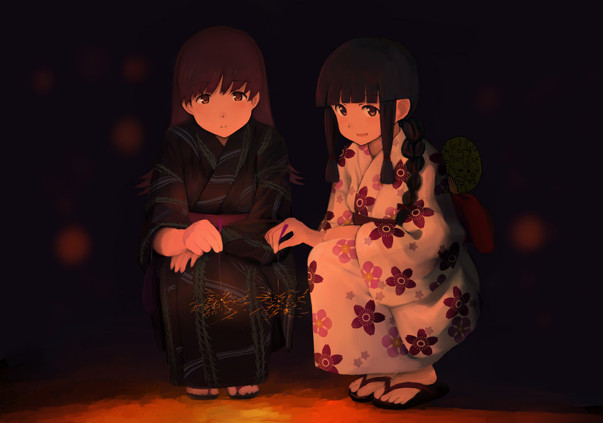 kitakami and ooi (kantai collection) drawn by fuyube_gin_(huyube)