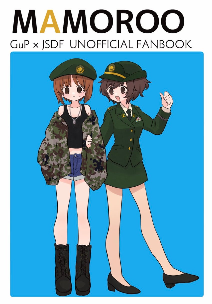 nishizumi miho and akiyama yukari (girls und panzer) drawn by ri_(qrcode)