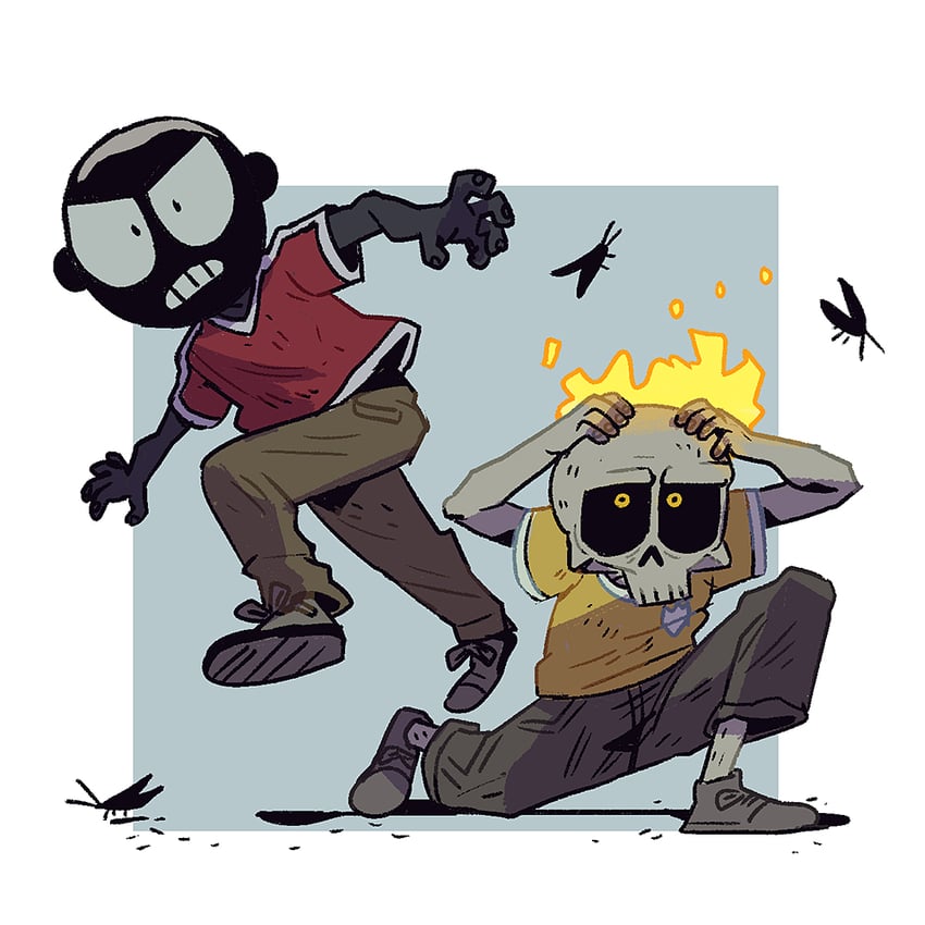 vincent scavo and angelino diaz (mutafukaz) drawn by anne_yang