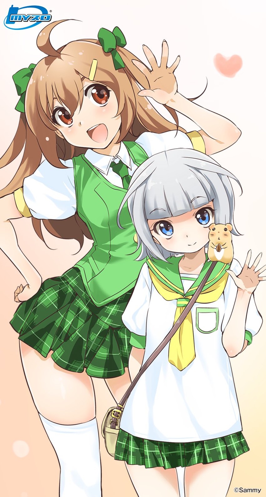 midori-chan and himawari (myslot) drawn by inoue_sora