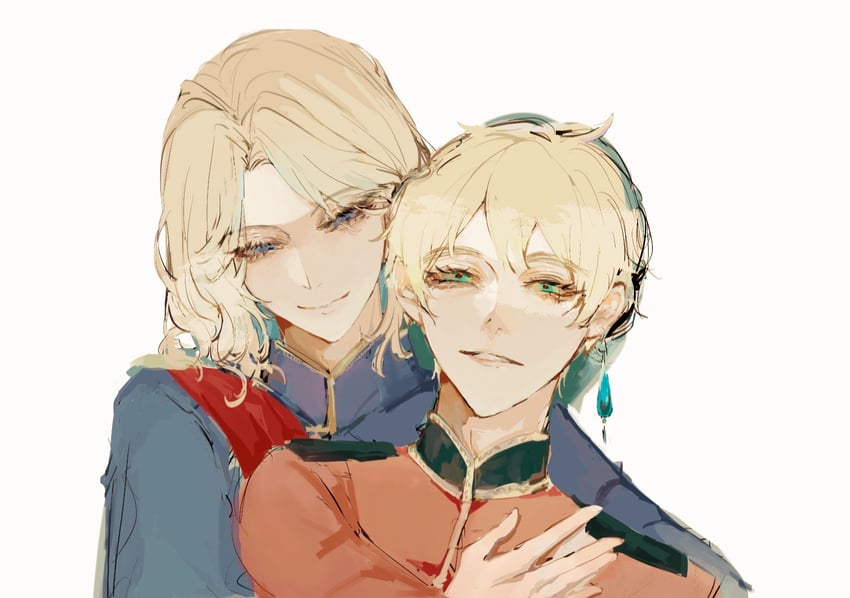 united kingdom and france (axis powers hetalia) drawn by shilang240