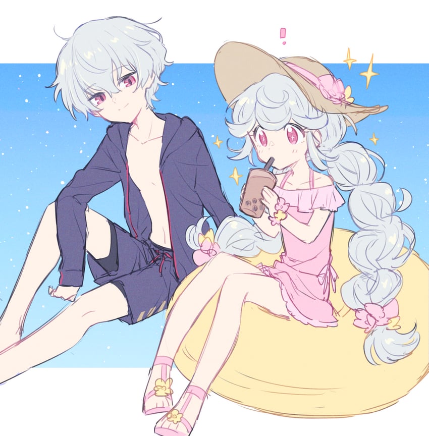 yonazuki luca and yonazuki shiori (shadowverse) drawn by mt.somo