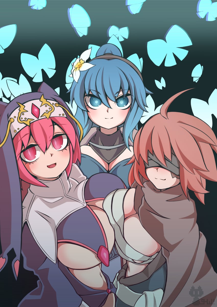 lestea, auris, and emela (sequel and 1 more) drawn by sakumochi_(pixiv4431677)