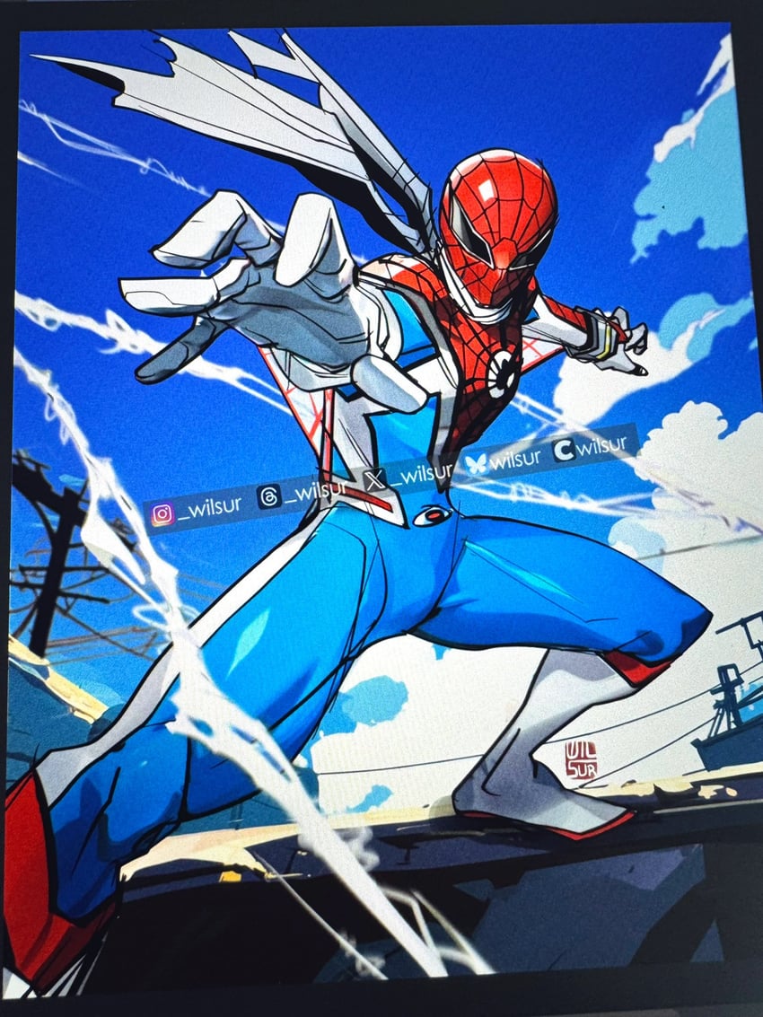spider-man and yamashiro takuya (marvel and 1 more) drawn by wilsur