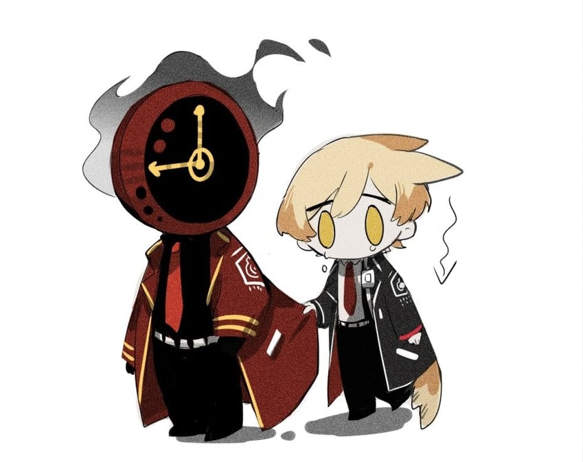 sinclair and dante (project moon and 1 more) drawn by aislan