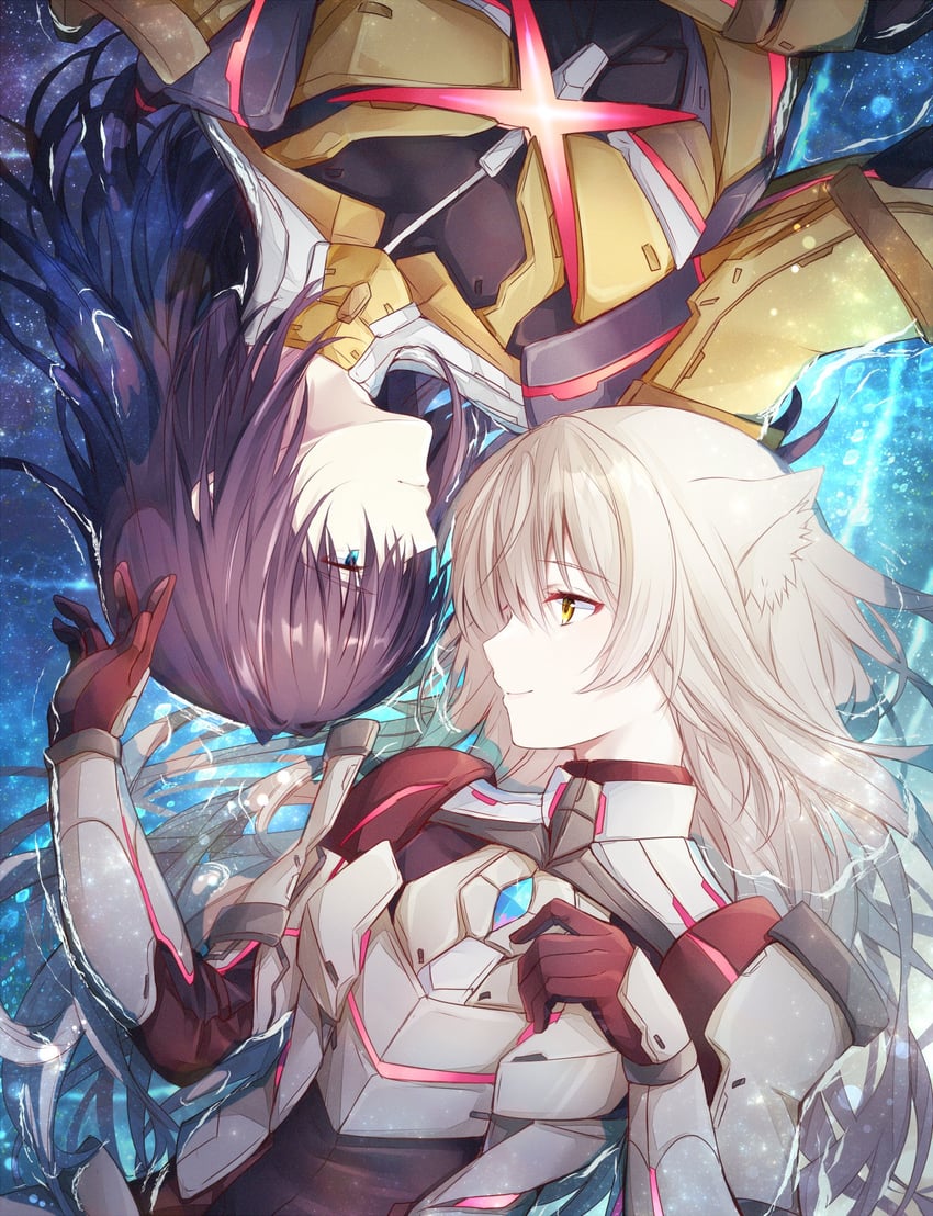 m and n (xenoblade chronicles and 1 more) drawn by ui_frara