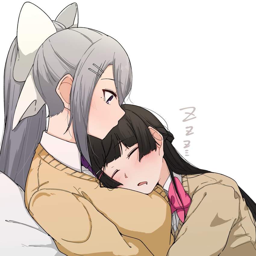 tsukino mito and higuchi kaede (nijisanji) drawn by ryon_1925