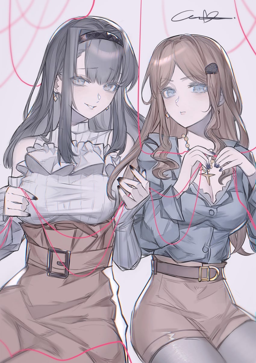 nagasaki soyo and priestess (arknights and 2 more) drawn by grscubes