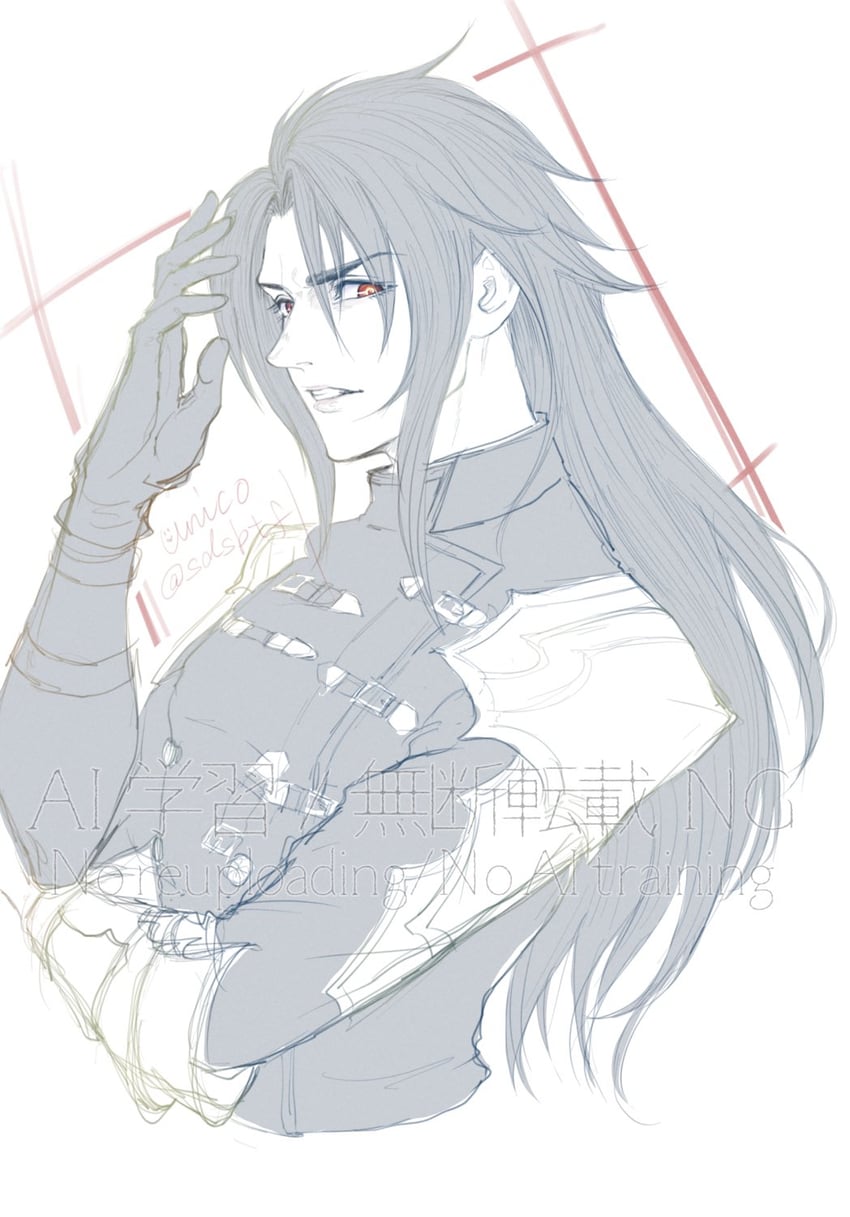 vincent valentine (final fantasy and 3 more) drawn by sdsbtfl