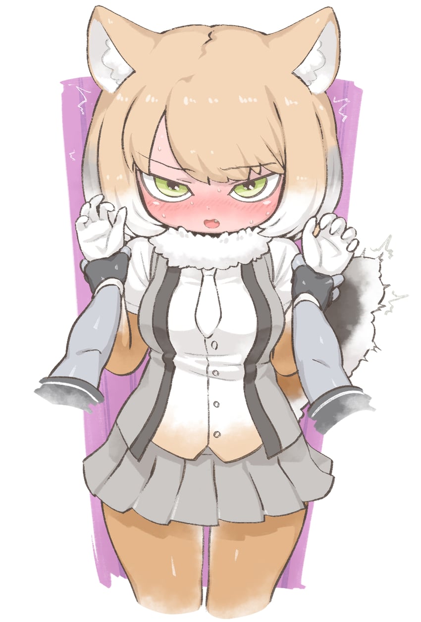 shoebill and tibetan fox (kemono friends) drawn by kuro_(kurojill)