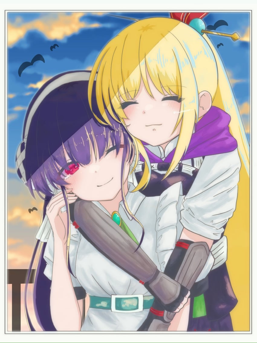 satsuki mari and kanzaki adelheid (heaven burns red) drawn by holmes_hvbn