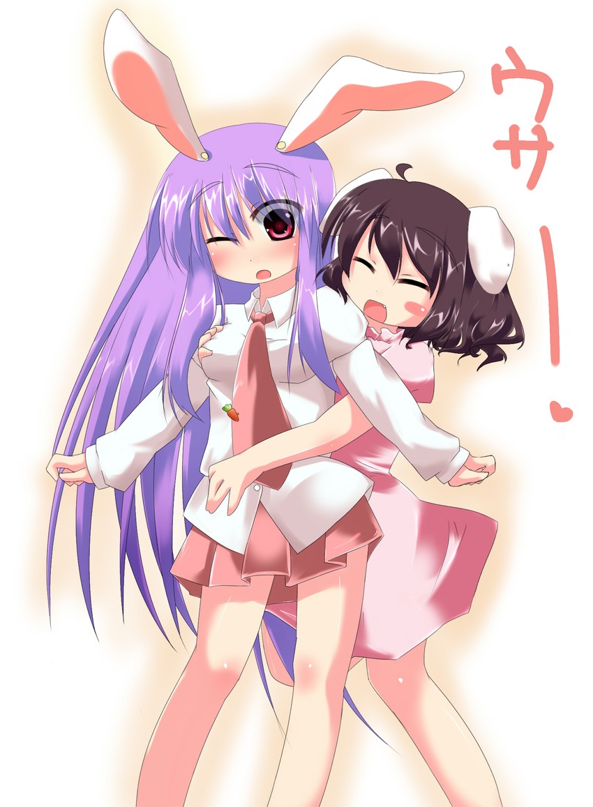 reisen udongein inaba and inaba tewi (touhou) drawn by alfred_(artist)