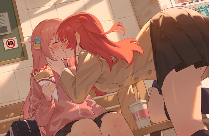 gotoh hitori and kita ikuyo (bocchi the rock!) drawn by milktea_(gggrrr2000)