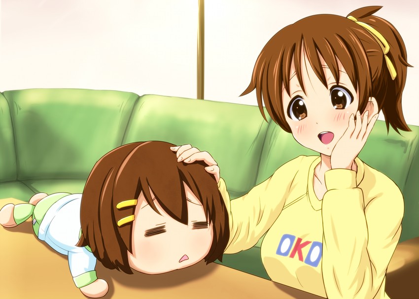 hirasawa yui and hirasawa ui (k-on!) drawn by diesel-turbo