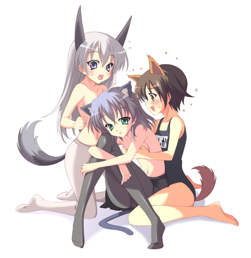sanya v. litvyak, eila ilmatar juutilainen, and miyafuji yoshika (world witches series and 1 more) drawn by hayakawa_harui