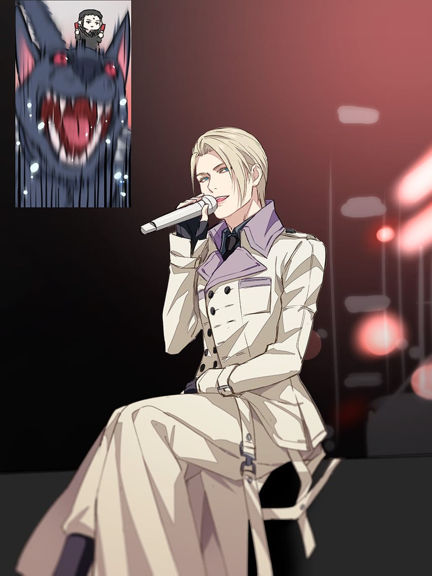 tseng, rufus shinra, and dark nation (final fantasy and 2 more) drawn by morumoru_(kuromrmr)