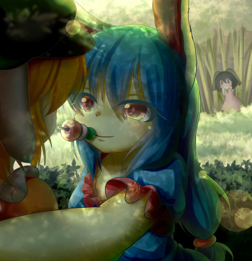 inaba tewi, seiran, and ringo (touhou) drawn by dior-zi