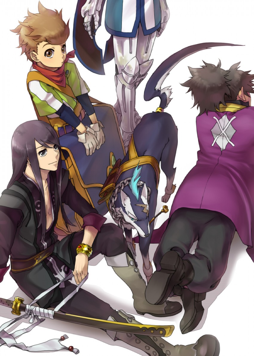 yuri lowell, raven, flynn scifo, repede, and karol capel (tales of and 1 more) drawn by cha_kuro_(limo)