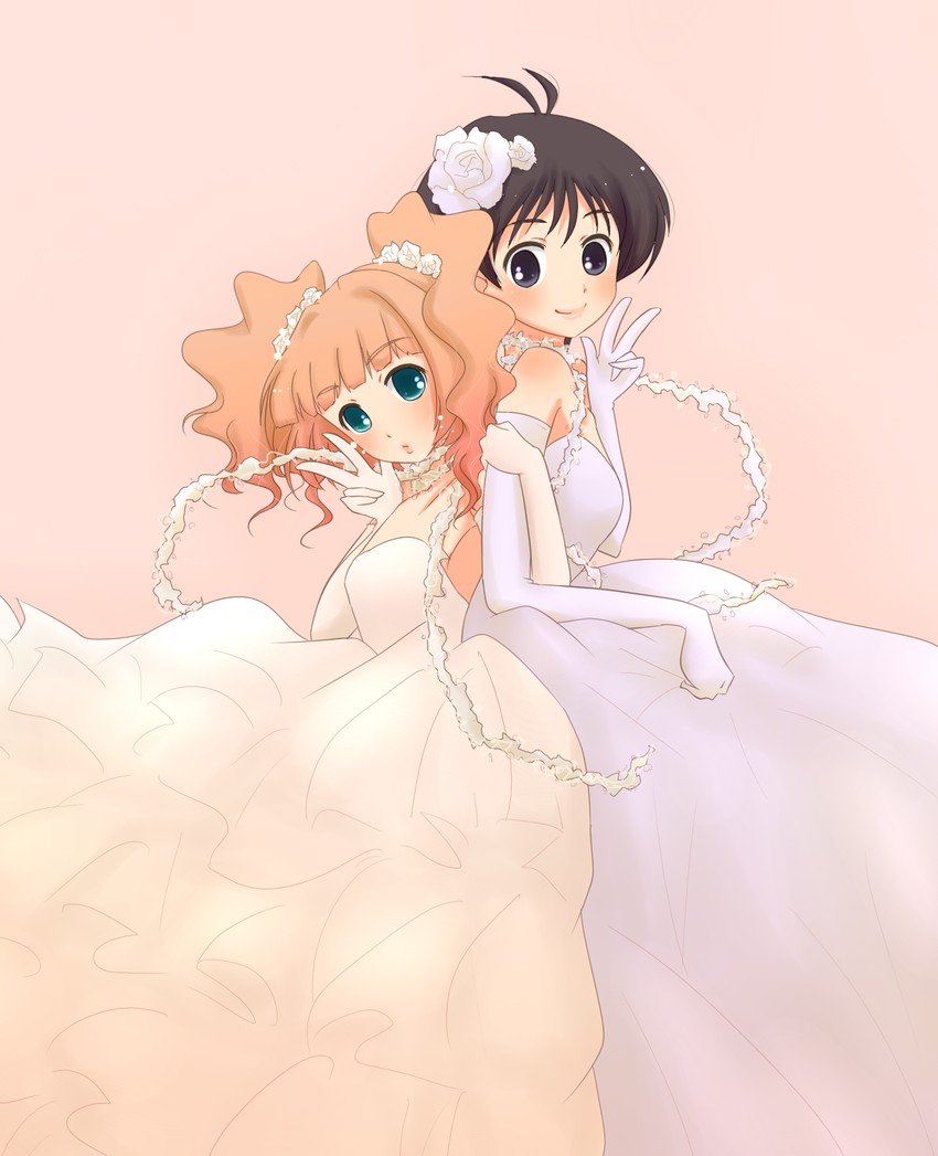 kikuchi makoto and takatsuki yayoi (idolmaster) drawn by maiko_(yoshida308)