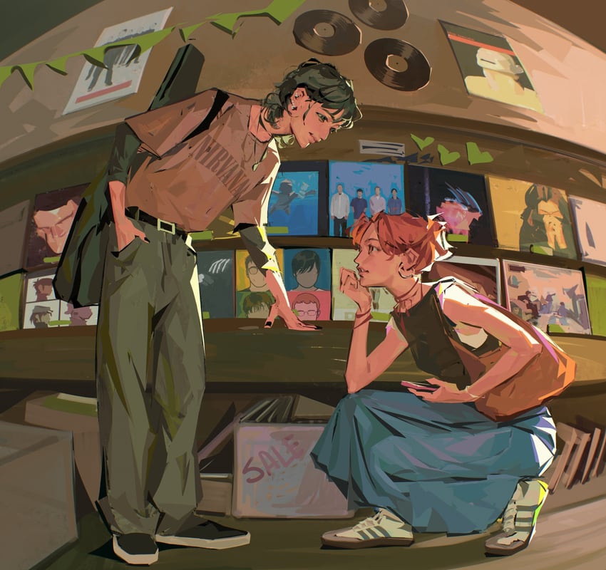koga mitsuki and oosawa aya (kininatteru hito ga otoko ja nakatta and 7 more) drawn by sunnnliwx