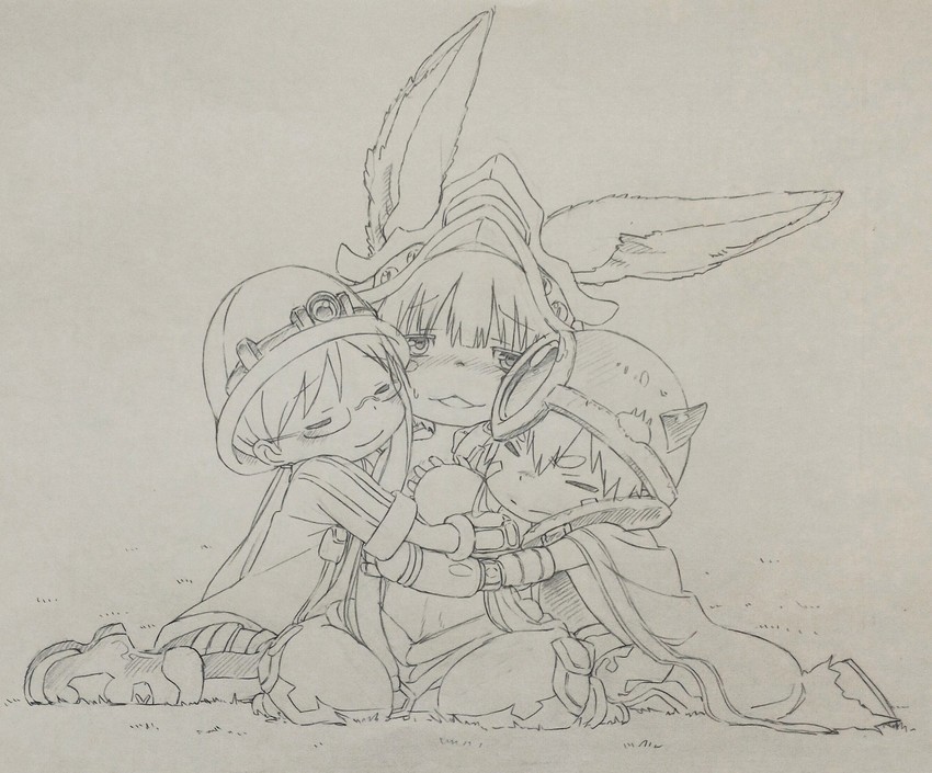 nanachi, reg, and riko (made in abyss) drawn by hein_(animehyein)