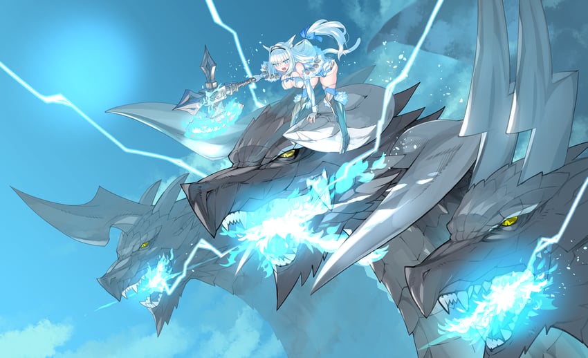 dobrynya nikitich and zmei gorynych (fate and 1 more) drawn by robina