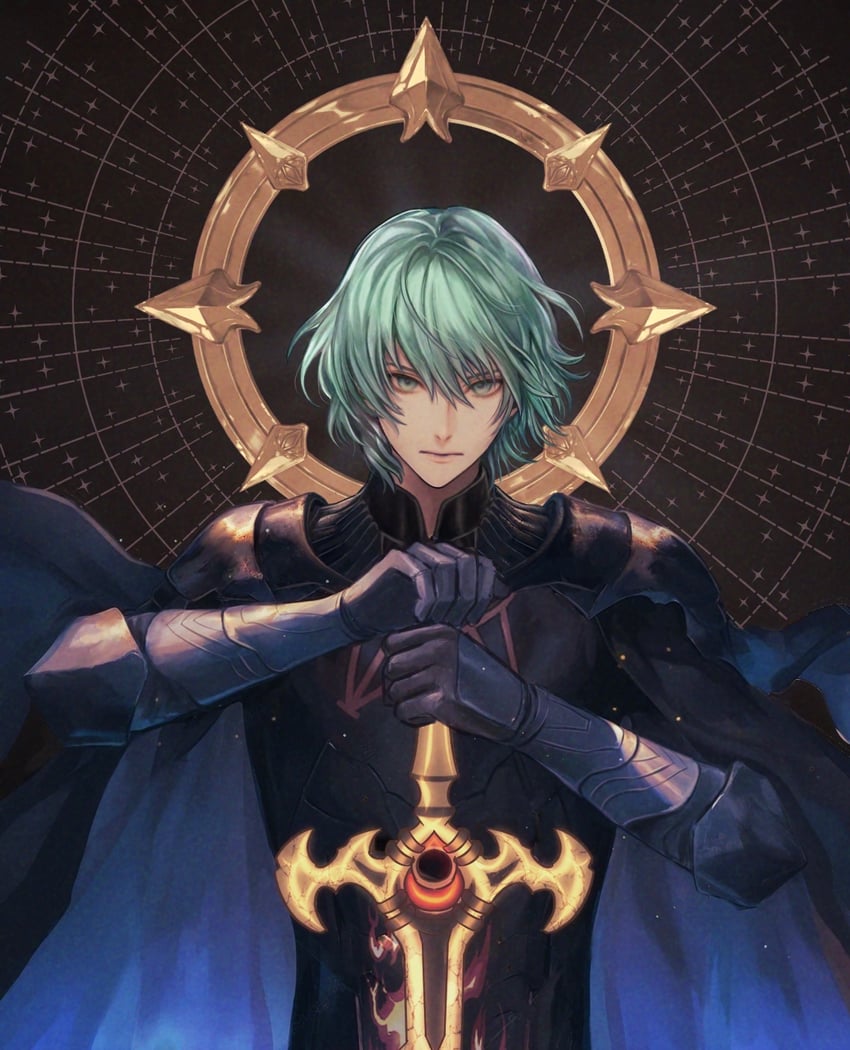 male byleth (fire emblem and 1 more) drawn by wrainbow13
