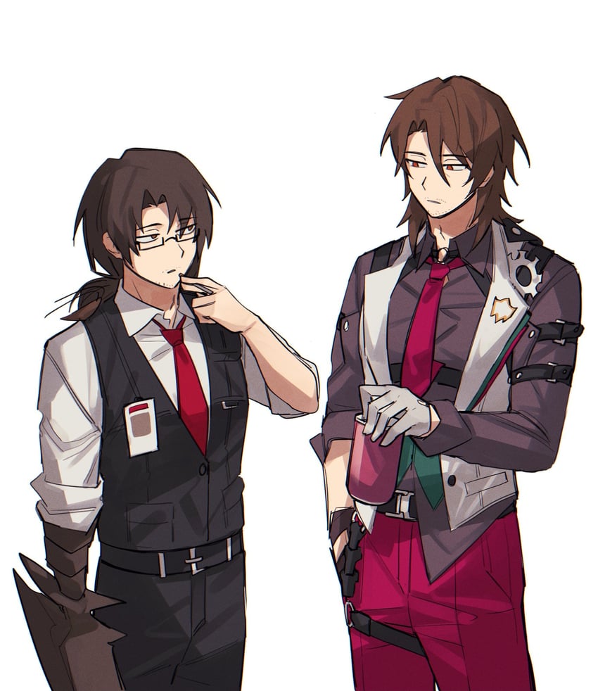 gregor and gallagher (honkai and 3 more) drawn by 0back022_lim