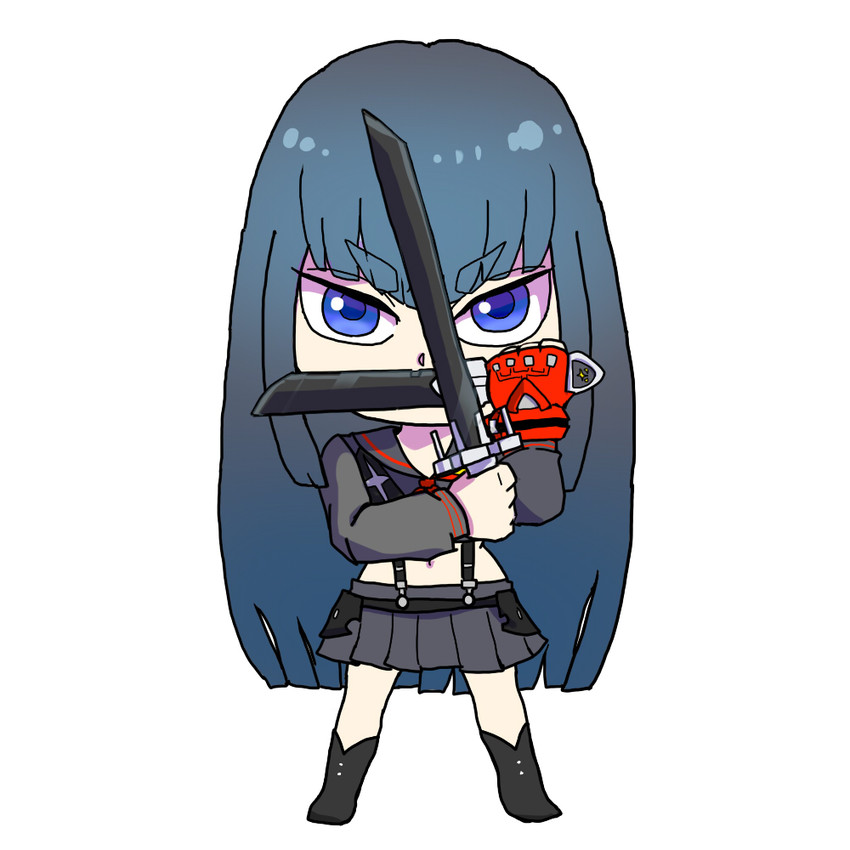 senketsu and kiryuuin satsuki (kill la kill) drawn by uri_(uryu002)