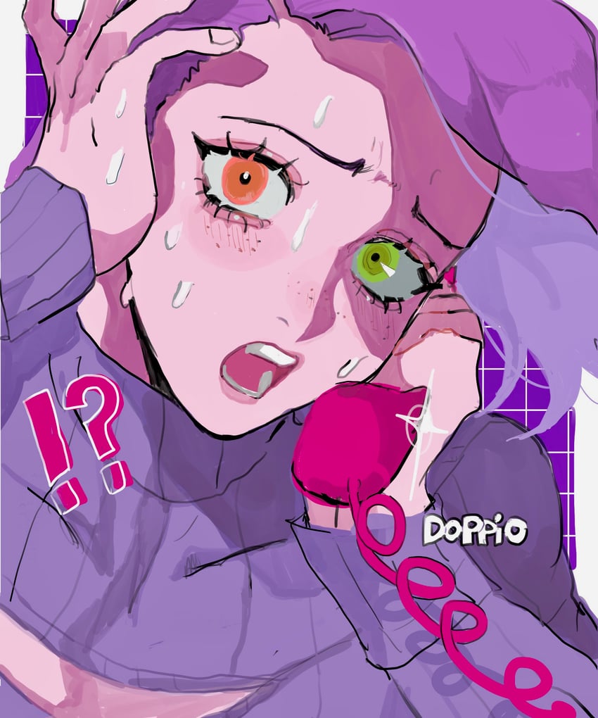 diavolo and vinegar doppio (jojo no kimyou na bouken and 1 more) drawn by matubaru_chan