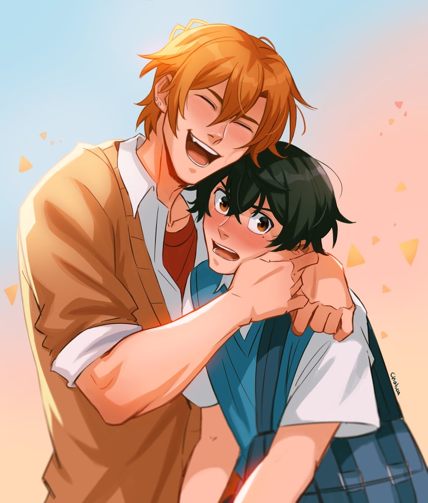 sasaki shuumei and miyano yoshikazu (sasaki to miyano) drawn by chalseu