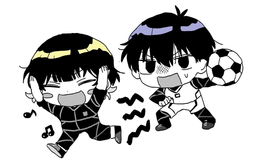 isagi yoichi and bachira meguru (blue lock) drawn by uta_(utamilk)