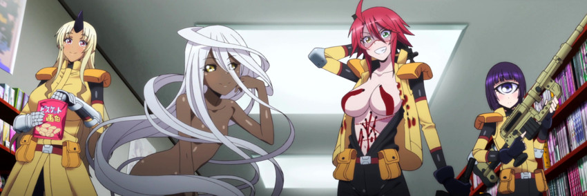 tionishia, manako, zombina, and doppel (monster musume no iru nichijou)